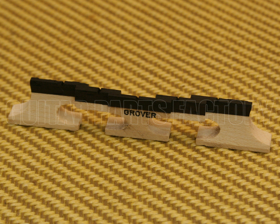 Grover Maple/Ebony Tenor 4-String Banjo Bridge - Banjo Ben's General Store