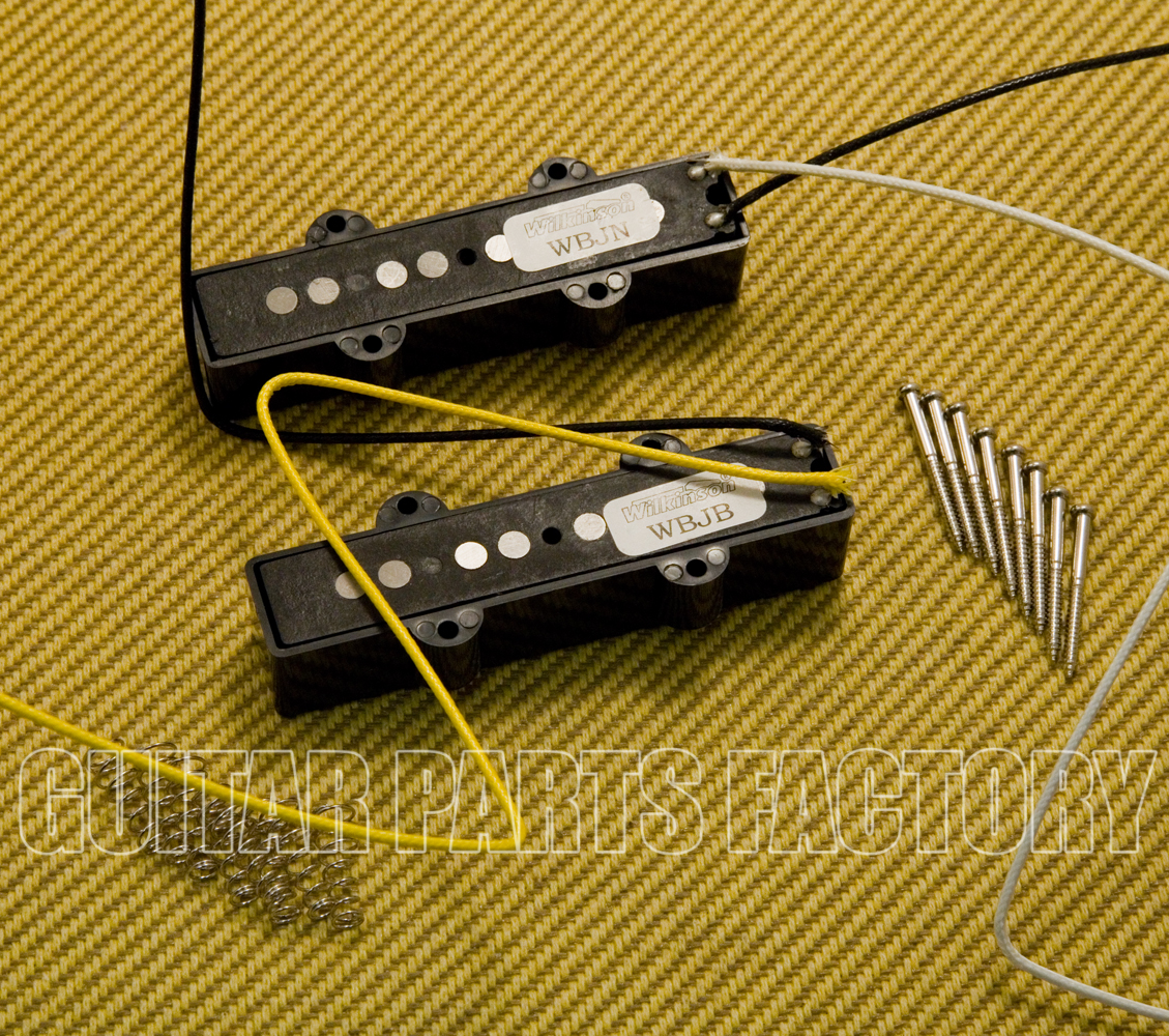JBWBJSET Wilkinson Premium Alnico 5 Neck & Bridge Jazz Bass Pickup Set