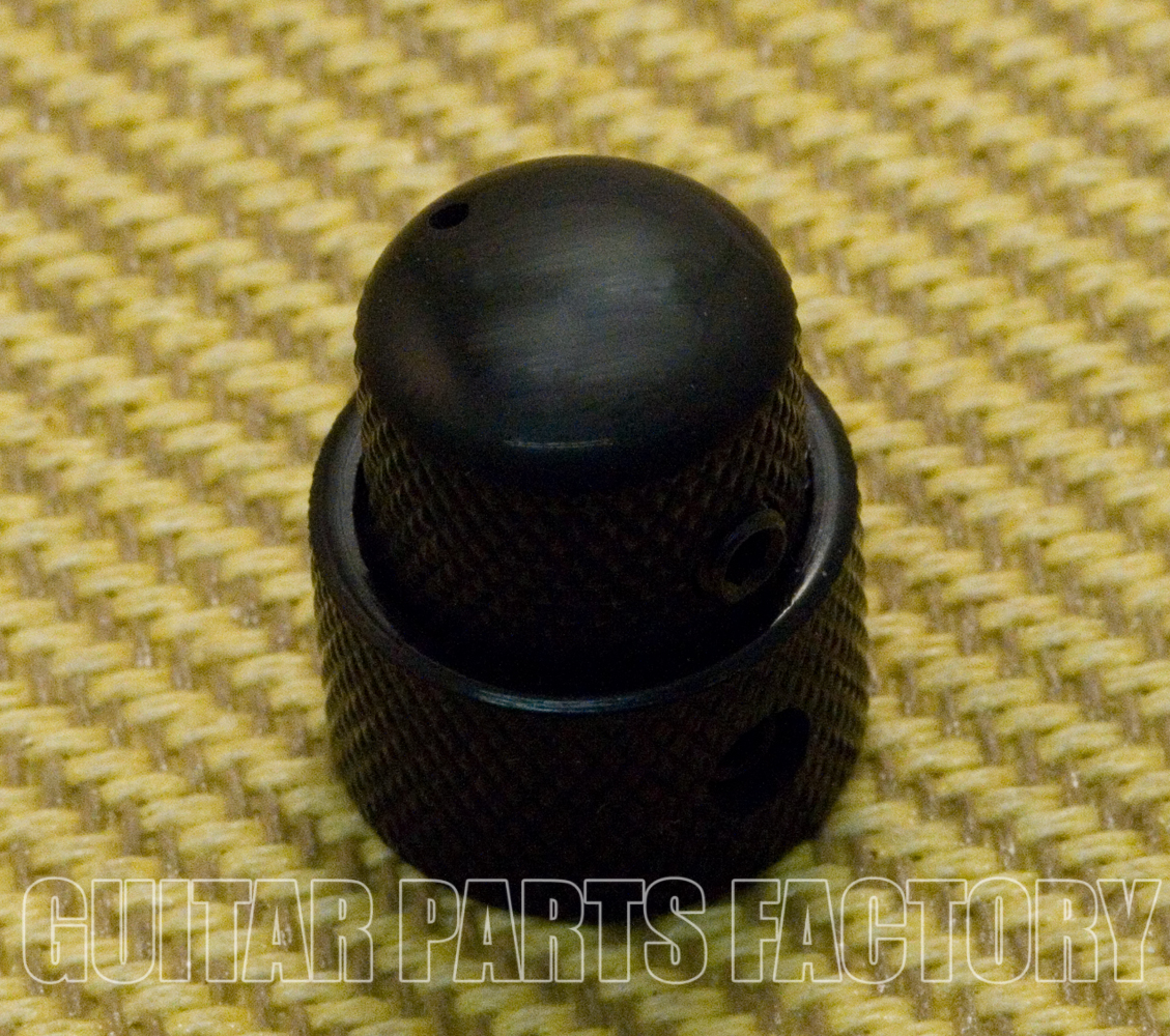MK0138003 Concentric Stacked Mini Black Knob for Bass/Guitar
