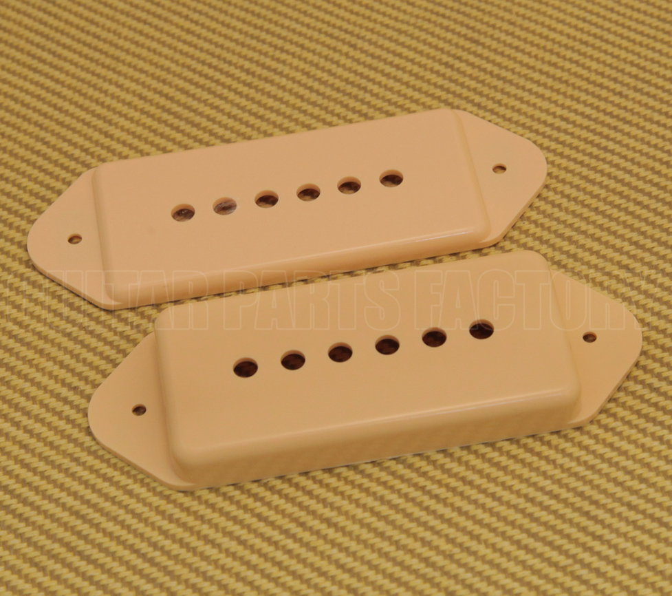 Cream-color P90 Guitar Pickup Covers Pack of 2 