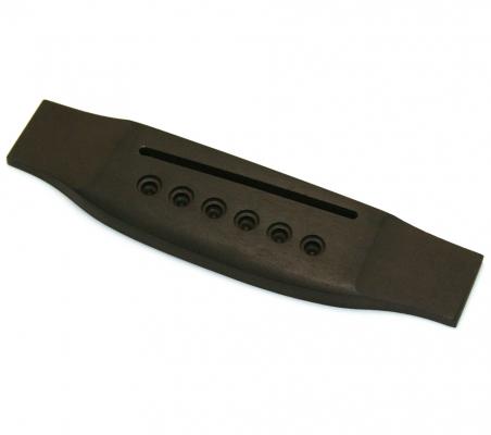 GB-0850-0E0 Ebony Acoustic Guitar Bridge Slightly Oversized