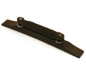 GB-0501-0E1 Ebony Compensated Bridge for Archtop Guitar Nickel Hardware