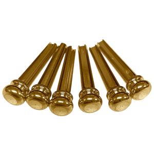 BP-0221-G  (6) Gold-Plated Acoustic Guitar Bridge Pins