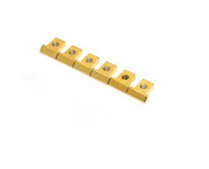 BP-0305-002 Gold Saddles for Pre-2001 Gibson Nashville Tune-O-Matic Bridge  