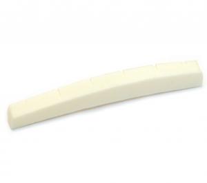 BN-0206-000 Bleached Slotted Guitar Bone Nut Curved Fender Strat/Tele