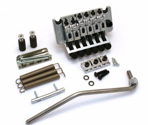 SB-0290-010 Schaller Chrome Original Floyd Rose Locking Tremolo Kit w/Nut 