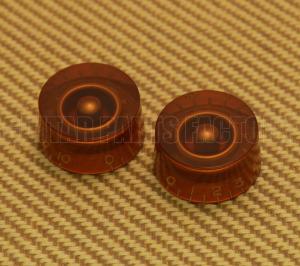 PK-0130-022 (2) Amber Speed Knobs for USA Guitars