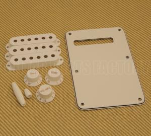 099-1395-000 Genuine Fender Guitar Parchment Strat Knob & Cover Accessory Kit  0991395000