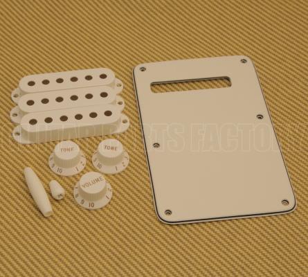 099-1395-000 Genuine Fender Guitar Parchment Strat Knob & Cover Accessory Kit  0991395000