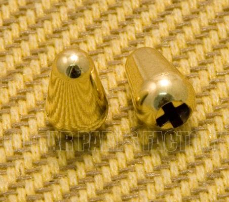 SK-0710-002 (2) Gold Plastic Switch Tips for Strat Guitar