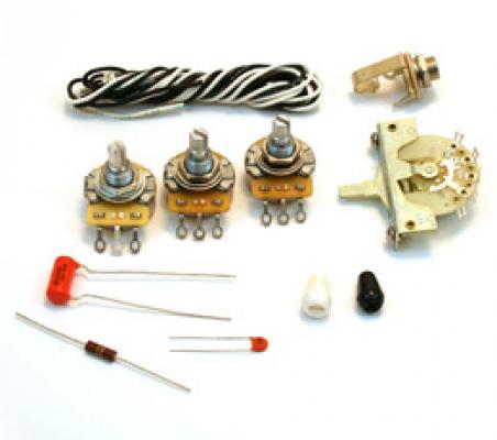 WKS-NSLS Noiseless Wiring Harness Kit for Stratocaster Guitar