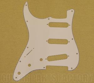 PG-0552-L50 PG-0552-L50 Lefty Parchment 11-hole Pickguard Std Fender Stratocaster/Strat® 