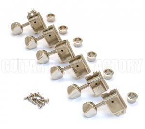 099-2040-002 Genuine Fender Lefty Left-Handed Vintage Nickel Tuners 0992040002