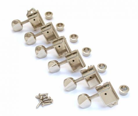 TK-0880-L01 Lefty Gotoh 6 Inline Vintage Nickel Tuners