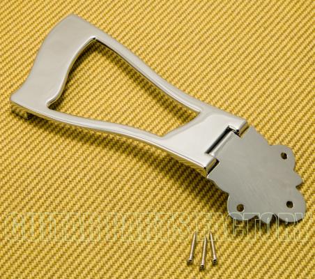 TP-HRP-C Chrome Harp Style Tailpiece for Thick Hollowbody/Archtop/Jazz Guitar