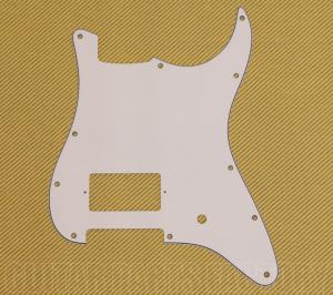 PG-0993-035 3-Ply White 1 Humbucker/1 Knob Guitar Pickguard For Fender Strat