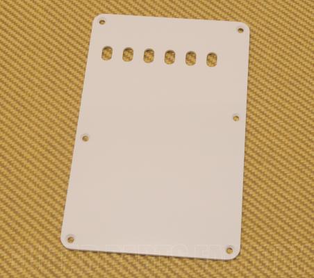 099-1320-000 Genuine Fender 1-ply White Back Plate Vintage Strat 6-Hole 0991320000