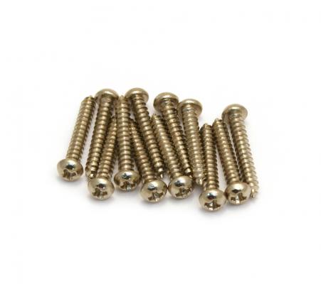 001-1358-049  (12) Genuine Fender Nickel Vintage String Guide Mounting Screws 0011358049 