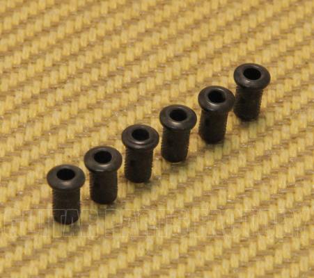 BTSF-4-B (6) Black Custom Guitar Body Top String Ferrules