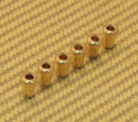 BTSF-4-G (6) Gold Custom Guitar Body Top String Ferrules