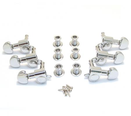 205C Grover Mini Rotomatic 3+3 tuning keys in chrome 