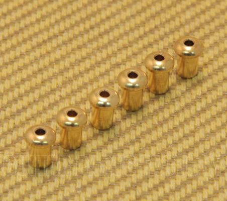 BTSF-5-G (6) Custom 5mm Gold Body Top String Ferrules