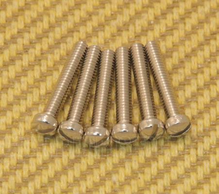 GS-5453-001 Set of 6 Nickel USA Humbucker Guitar Pickup Pole Piece Screws