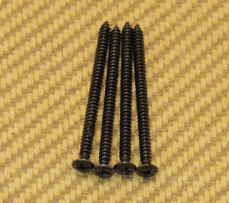 GS-3312-003 (4) Black Mounting Screws for Gibson P-90 Soapbar Pickup