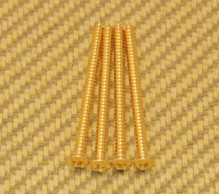 GS-3312-002 (4) Gold Mounting Screws for Gibson® P-90 Soapbar Pickup