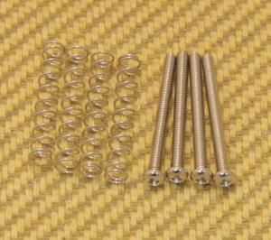 GS-0394-001 Nickel Guitar/Bass Metric Humbucker Pickup Mounting Screws & Springs