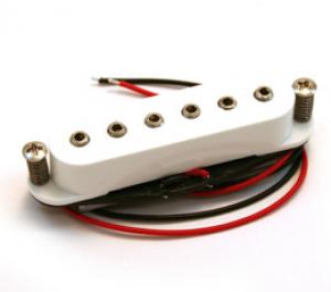 PU-WSH-B Stratocaster Replacement Hex Pole Bridge Pickup with White Cover