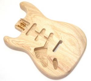 SBAO-L Left Handed Ash Replacement Body for Stratocaster