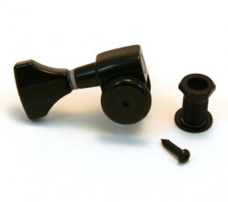 6GL0B-TS (1) Hipshot Grip-Lock Black Treble Side Guitar Tuner