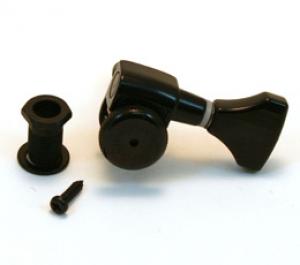 6GL0B-BS (1) Hipshot Grip-Lock Black Bass Side Guitar Tuner