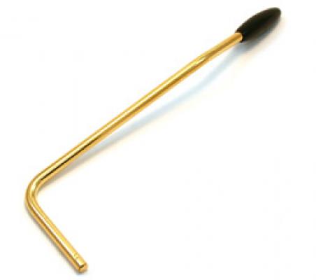 4V-ARM-187-G Hipshot Gold w/ Black Tip Push In Tremolo Arm