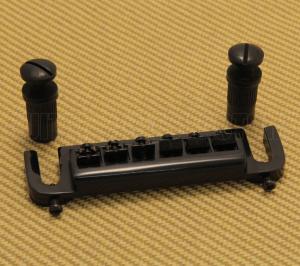 WBT-AS-B Black Adjustable Wraparound Combination Bridge Tailpiece