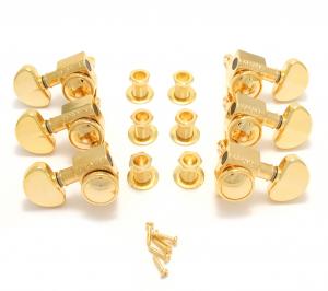 502G Grover Roto-Grip Gold 3+3 Locking Tuners