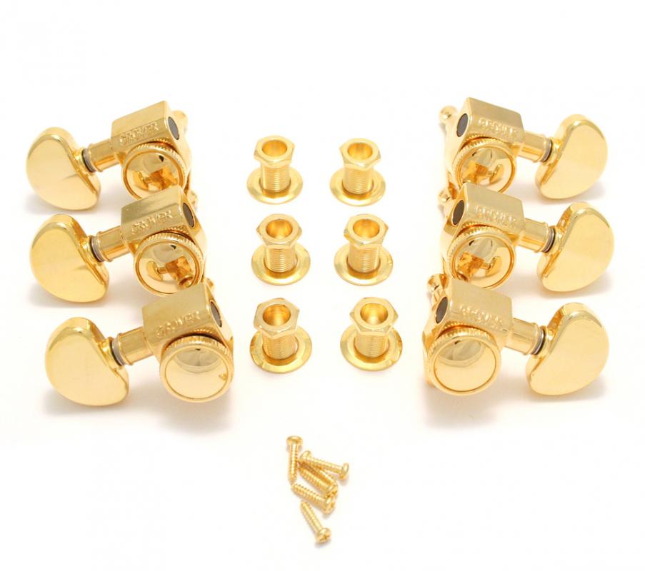 502G Grover RotoGrip Gold 3+3 Locking Tuners