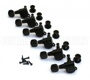 TK-0760-L03 Gotoh Lefty Black Sealed Treble Side Guitar Tuners