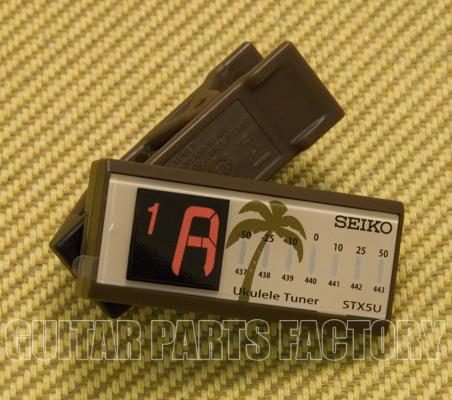 STX5U Ukulele Uke Tuner Seiko Stx5u Coconut Clip-on Tuner 