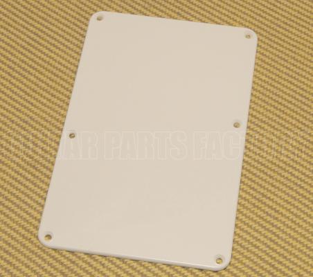 PG-0576-0OW  No Cut-Out 1-Ply Off-White Back Plate For Strat