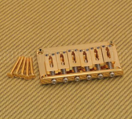 SB-5115-002 Gotoh Gold Hardtail Strat Guitar Bridge