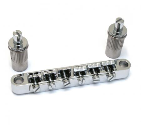 GB-T12-C Chrome 12-String Tunematic Guitar Bridge & Studs