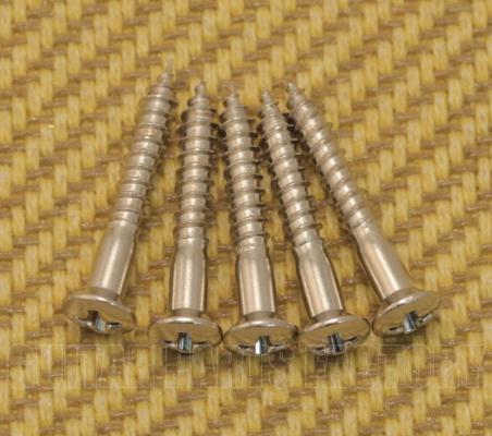 GS-0063-001 (5) Nickel Mounting Screws for Tele Bridge