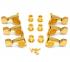 TK-7762-002 Gotoh Gold Sealed 3+3 Mini Guitar Schaller Style Tuners 