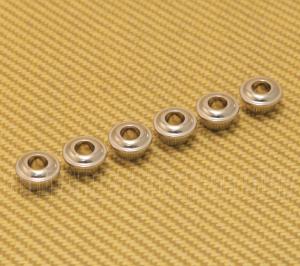 W-TAB-N 6 Nickel Finish Guitar Tuner Adapter Bushings 10mm Peghead to 6mm Post