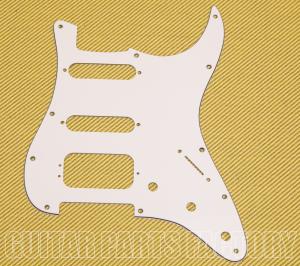 STAD-204 3-ply White Pickguard HSS for Fender Stratocaster Guitar w/Humbucker 