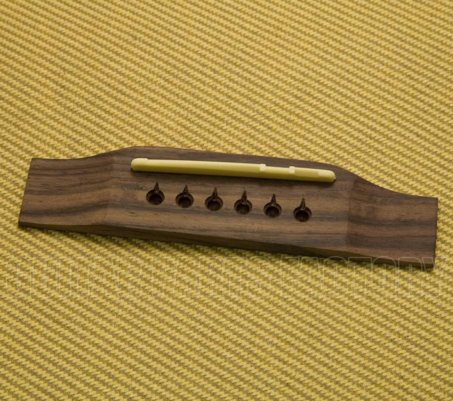 GB0859J24 Rosewood Gibson Style Belly Up Reverse Acoustic Guitar Bridge
