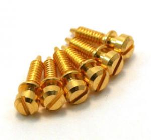 GS-3370-002 (6) Gold Saddle Screws for Gibson ABR-1 Bridge