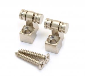 MRSG-C (2) Chrome Roller String Guides With Screws For Guitar 